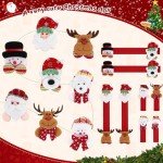 Christmas Refrigerator Handle Covers - 9 Piece Set