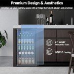 Feelfunn 126 Can Beverage Refrigerator – Black