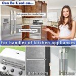 Washable Refrigerator Door Handle Covers - Set of 4