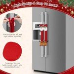 Christmas Refrigerator Handle Covers - 9 Piece Set