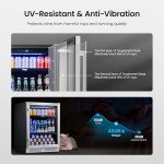Yeego 24-Inch Beverage Refrigerator with Lock