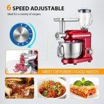 VIVOHOME 3-in-1 Stand Mixer with 6 Quart Bowl