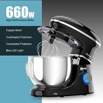 COSTWAY 660W Electric Stand Mixer with 6-Speed Control