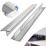 Adjustable Stainless Steel Stove Gap Covers - 2 Pack