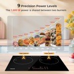 FOGATTI Double Induction Cooktop with Touch Controls