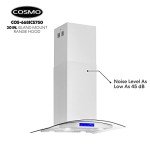 COSMO 30" Island Mount Range Hood with LED Lights