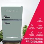 Mint Retro Mini Fridge with Freezer & Opener