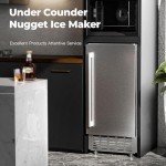 Under Counter Nugget Ice Maker with Drain Pump