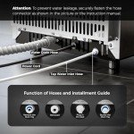 Under Counter Nugget Ice Maker with Drain Pump