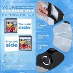 Compact Mini Fridge with Freezer and Low Noise