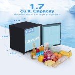 Compact Mini Fridge with Freezer and Low Noise
