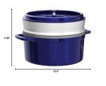 Dark Blue Staub 26cm Round Cocotte with Steamer