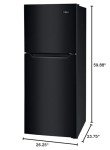 Frigidaire 10.1 Cu. Ft. Compact Black Refrigerator