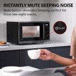 TOSHIBA 1.2 Cu Ft Black Stainless Steel Microwave