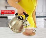 Pykal 3 Quart Whistling Tea Kettle with Infusers