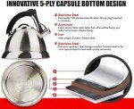 Pykal 3 Quart Whistling Tea Kettle with Infusers