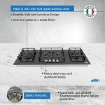 Summit Black Gas Cooktop Model GC443BGL