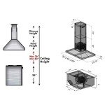 ZLINE 42" Stainless Steel Island Range Hood