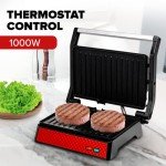 OVENTE Electric Panini Press Sandwich Maker, 1000W