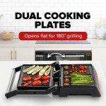 OVENTE Electric Panini Press Sandwich Maker, 1000W