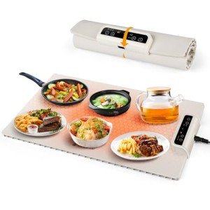 Adjustable Electric Warming Tray with 3 Heat Settings