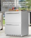 HCK 24-Inch Outdoor Refrigerator with Double Drawer