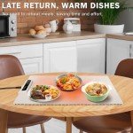 Adjustable Electric Warming Tray with 3 Heat Settings