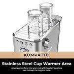 CHULUX Slim Espresso Machine with Milk Frother