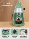 Ihomekee Green Espresso and Cappuccino Machine