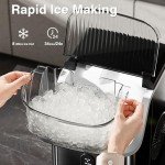 Countertop Nugget Ice Maker - Self-Cleaning Machine