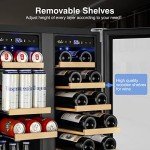 24-Inch Dual Zone Beverage Cooler with Glass Door