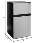 RCA 3.2 Cu Ft Stainless Steel Refrigerator Freezer