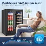 Tylza 24" Dual Zone Wine and Beverage Cooler