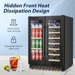 Tylza 24" Dual Zone Wine and Beverage Cooler