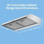 Comfee 30" Convertible Stainless Steel Range Hood