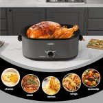 Sunvivi 28 Quart Electric Roaster with Lid