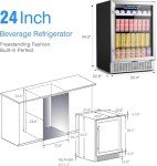 BODEGA 24-Inch Under-Counter Beverage Refrigerator