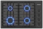 30-Inch Black Gas Cooktop with 4 Burners