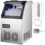 90lbs Daily Commercial Ice Maker with Storage Bin