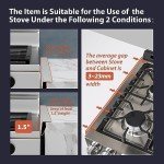 Stainless Kitchen Stove Gap Covers - 2 Pack