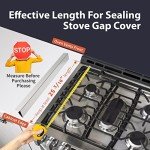 Stainless Kitchen Stove Gap Covers - 2 Pack