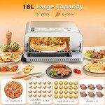 DOVSCA Indoor Electric Pizza Oven with Accessories