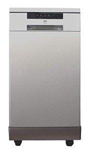 SPT 18" Portable Stainless Steel Dishwasher with 6 Programs
