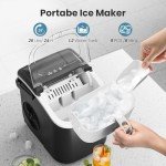 Portable Countertop Ice Maker with Self-Cleaning Feature
