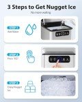 Aeitto 40Lbs Nugget Ice Maker for Home Use