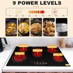 Winado 5-Burner Electric Ceramic Cooktop 35-Inch
