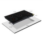 Winado 5-Burner Electric Ceramic Cooktop 35-Inch