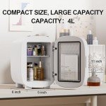LIGIANT Mini Skincare Fridge with LED Mirror