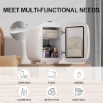 LIGIANT Mini Skincare Fridge with LED Mirror