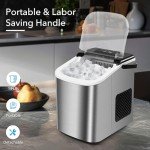 MAXEVE Portable Countertop Ice Maker - 34LBs/24H